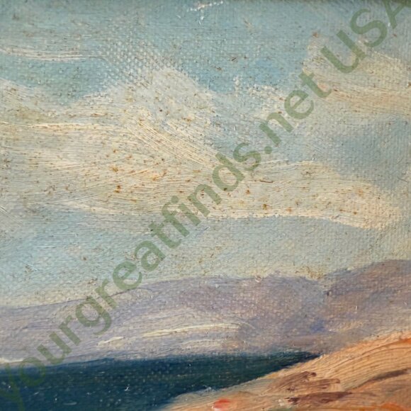 Mid-Century Original Acrylic Painting Crashing Waves BN Knoles - Picture 7 of 10